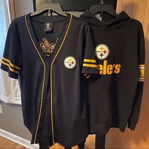2 pc women’s size L Pittsburgh Steelers bundle.